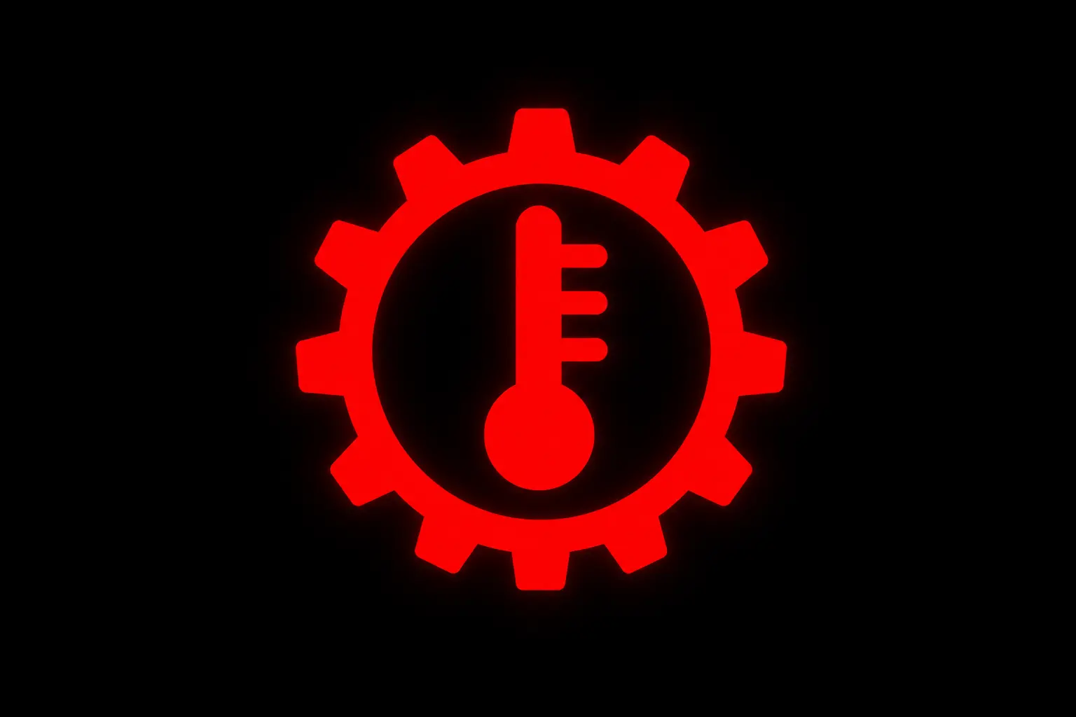 Transmission Temperature Warning Light dashboard symbol icon indicating transmission overheating