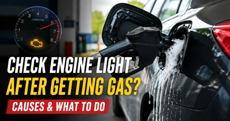 Check Engine Light After Getting Gas: Causes & What to Do