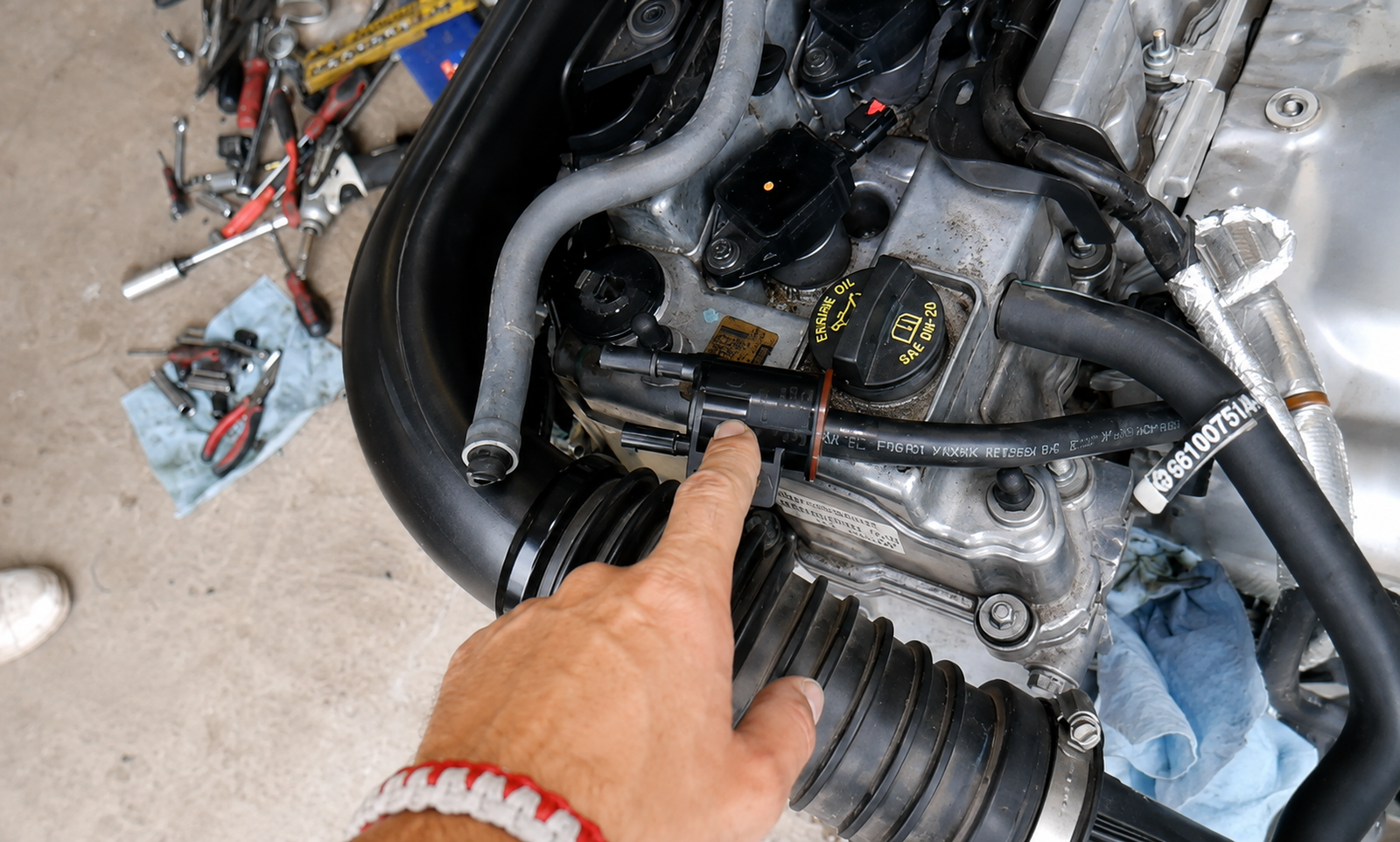EVAP purge valve in a car engine that can trigger a check engine light after refueling