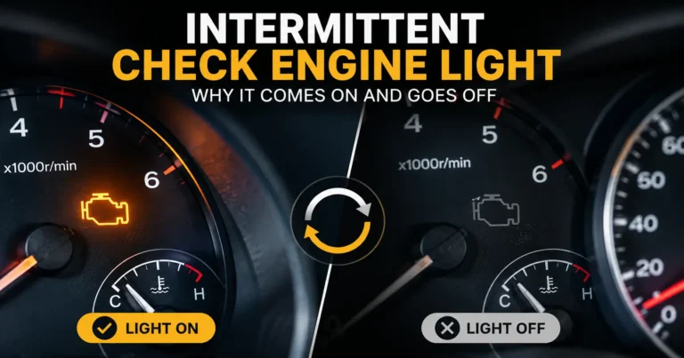 Intermittent Check Engine Light: Why It Comes On Then Goes Off